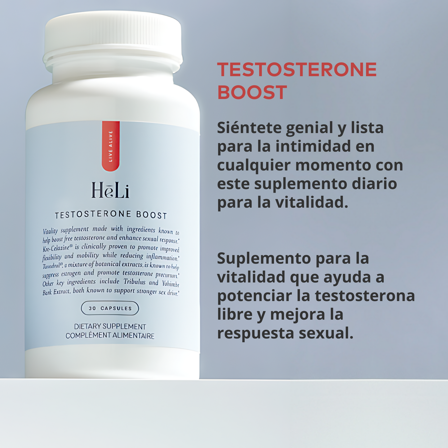 HēLi Testosterone Boost (58) - Fiestas by Nana, LLC