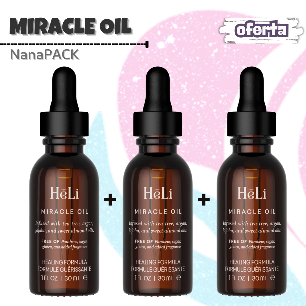 HēLi Miracle Oil es la solución perfecta para quienes buscan un producto todo en uno que ofrezca cuidado y protección para la piel. Con su fórmula rica en aceites esenciales, este aceite multipropósito se convierte en un imprescindible en tu rutina de cuidado personal, ayudando a mantener tu piel hidratada, protegida y saludable. ¡Descubre el poder de la naturaleza con cada gota de Miracle Oil!