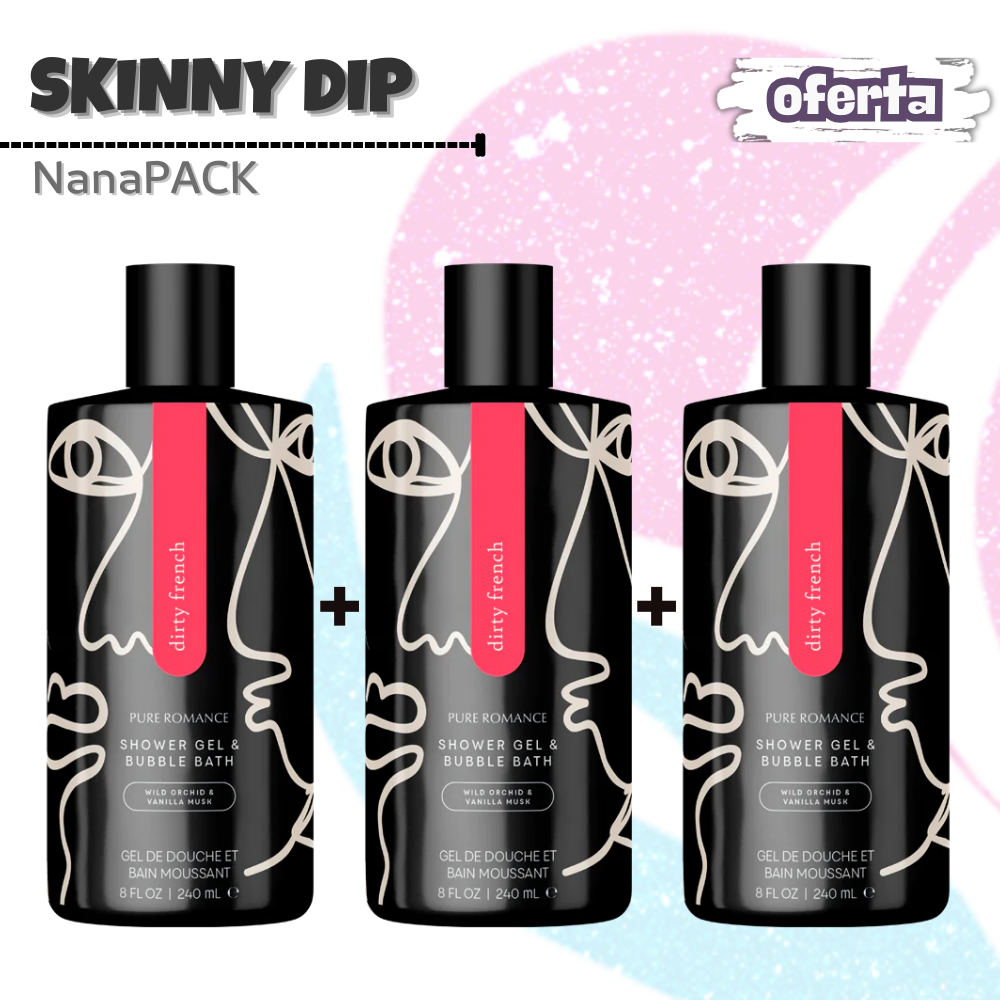 Con Skinny Dip, tu baño o ducha se convertirá en un ritual de cuidado personal que dejará tu piel hidratada, perfumada y renovada, dándote el mimo que mereces.