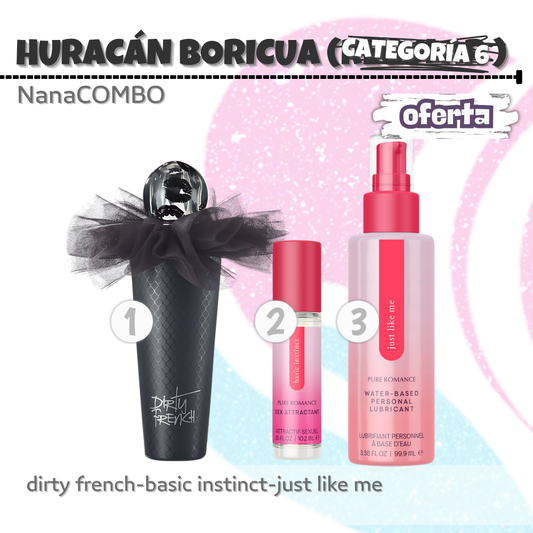 El NanaCombo Huracán Boricua -Categorí 6-&nbsp;es tu aliado para conquistar y destacar con confianza y sensualidad en cada momento.