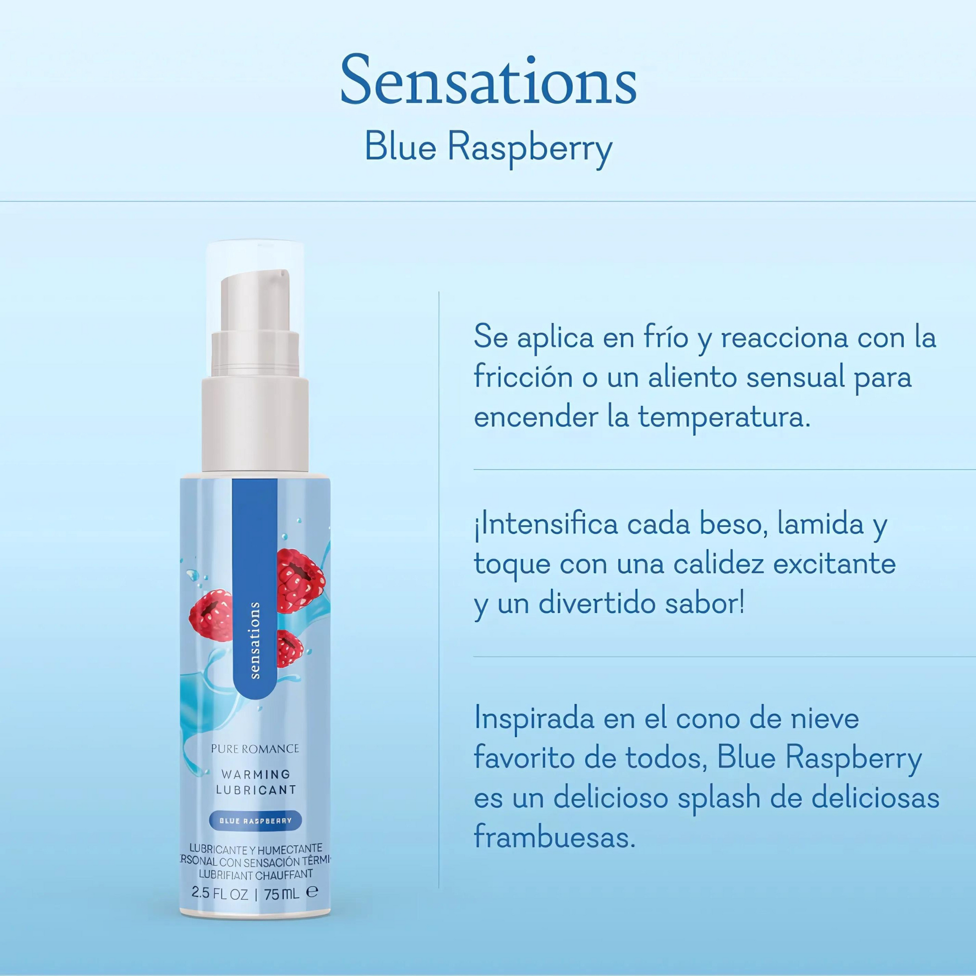 Con Sensations, cada caricia se vuelve más intensa y sabrosa, creando una experiencia sensorial que elevará la temperatura y el placer.