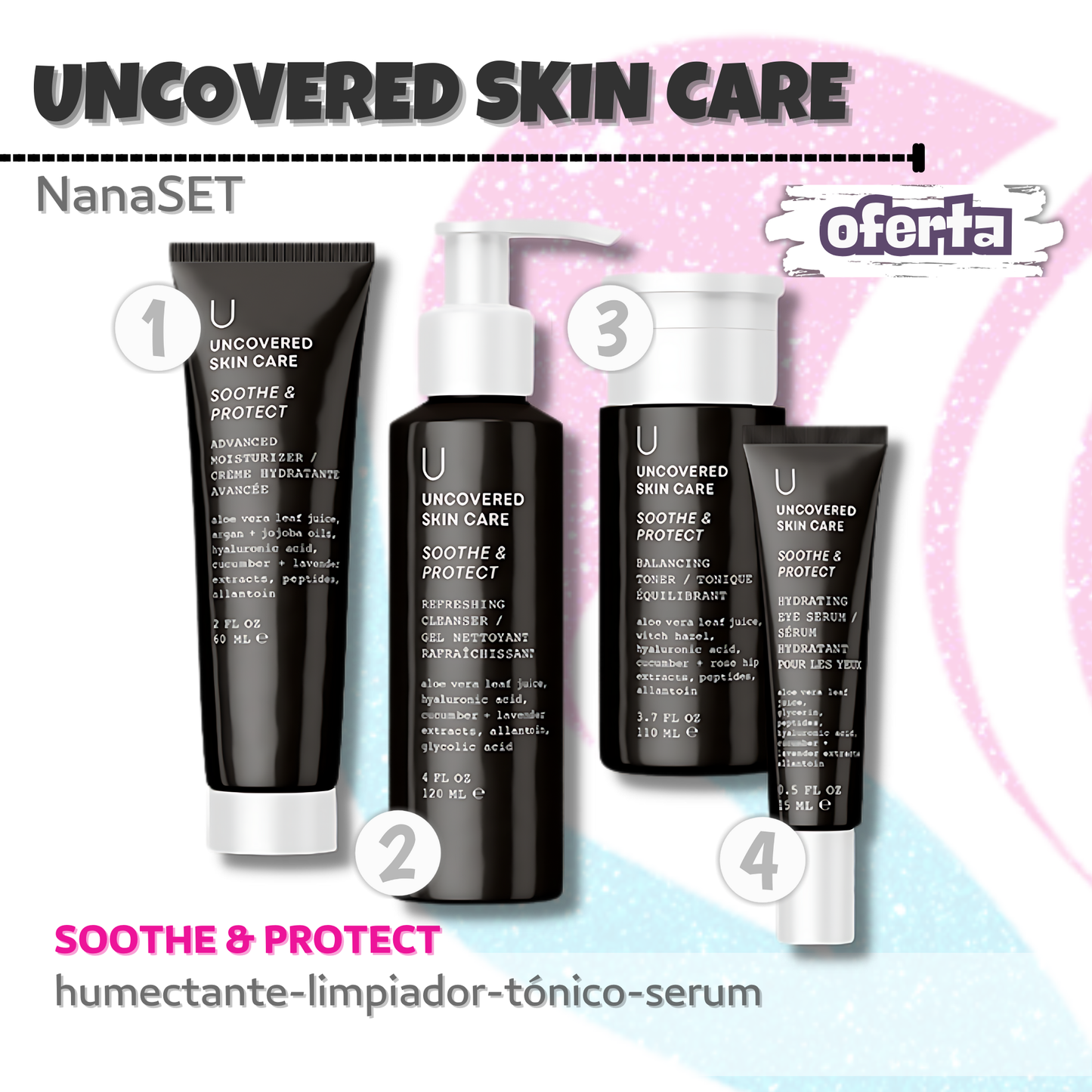 Uncovered Skin Care Set (61) - Variety